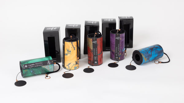 Zaphir Chime Set of 5  with Zenmotion Spin Rotating Chime Stand