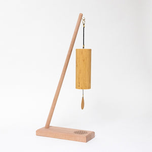 Gaiachimes Single Chime Stand Flower of Life with Koshi Aria