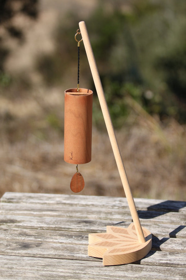 Koshi River chime for meditation and yoga on the Lotus Flower stand
