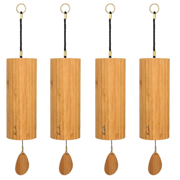 Koshi Wind Chimes Set of 4 – Handmade Meditation Chimes, Relaxation & Spiritual Gift