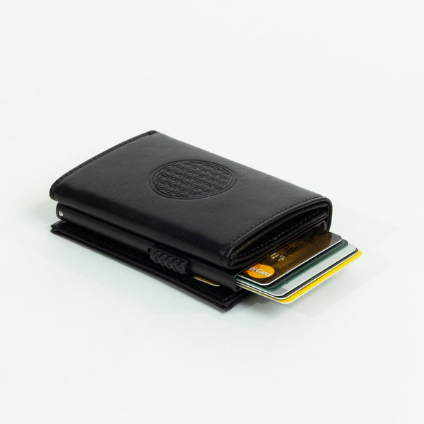 Front view wallet Gaiachimes Flower of Life