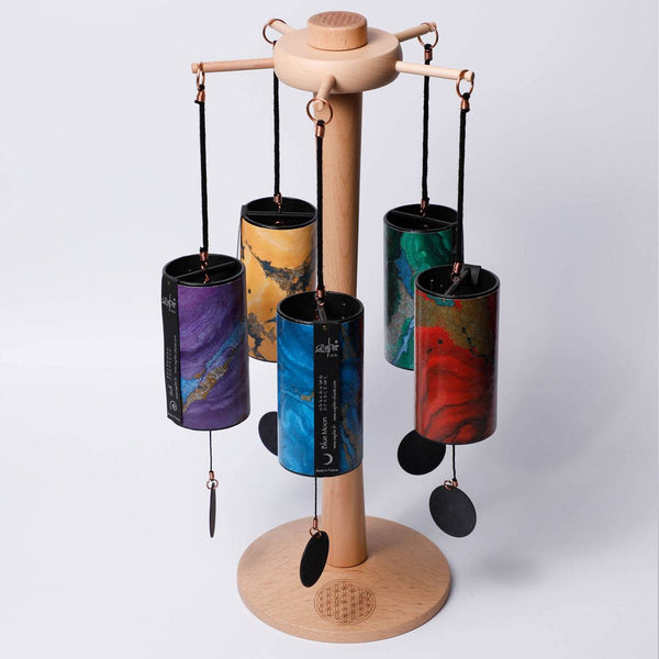 Zenmotion Spin Rotating Chime Stand with 5 Zaphir Chimes