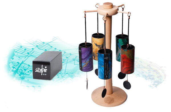 Zenmotion Spin Rotating Chime Stand 5 Chimes