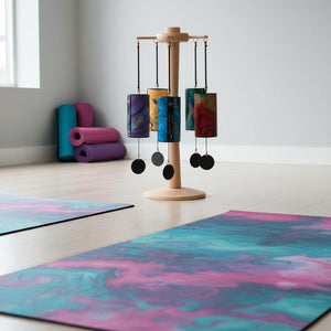 Zaphir 5 Chime Set used during Yoga Session with Chime stand 