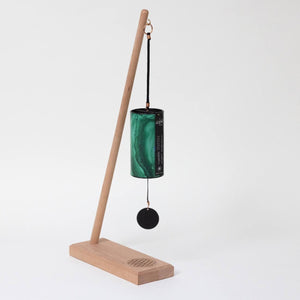 Gaiachimes Single Chime Stand Flower of Life with Zaphir Crystalide Spring