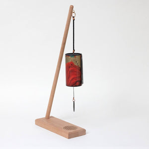 Gaiachimes Single Chime Stand Flower of Life with Zaphir Twilight Autumn