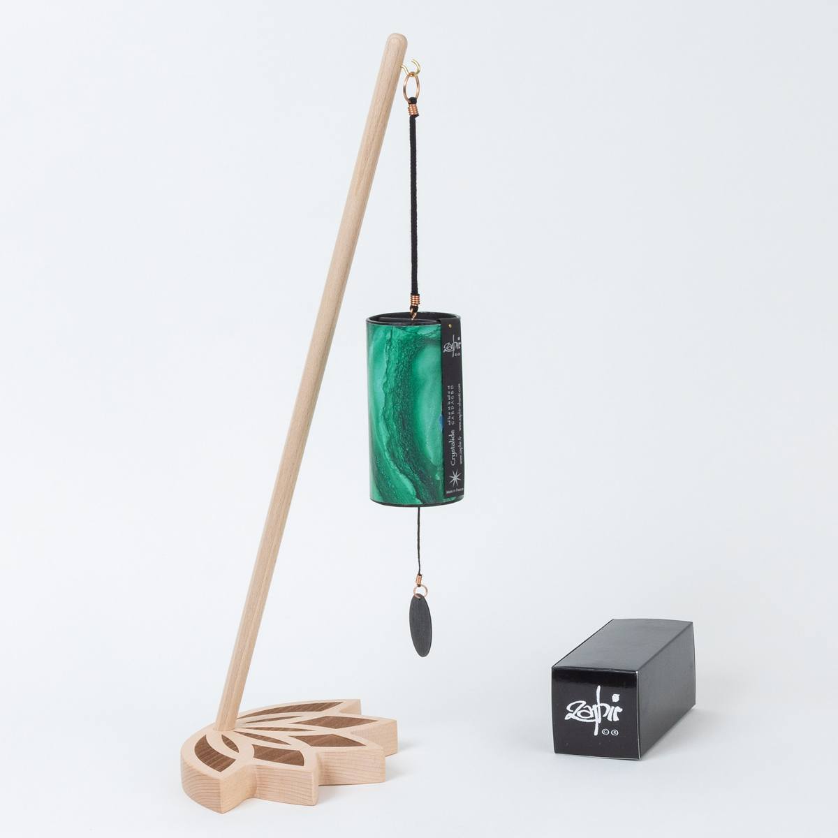 Zaphir Chime Crystalide Spring + Lotus Flower Stand – gaiachimes.co.uk