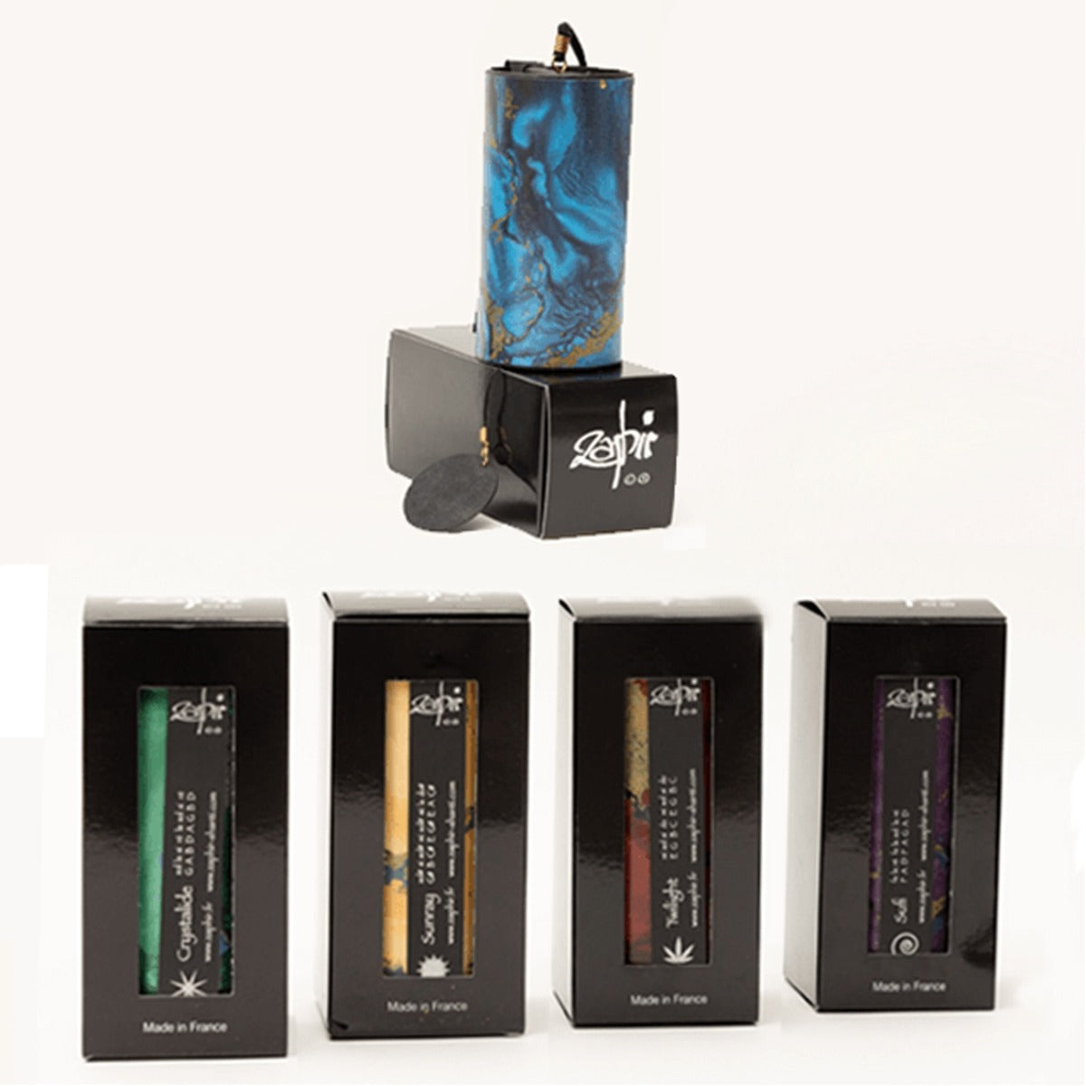 Crystalide #1 Set of 5 Zaphir Chimes Crystalide, Sunray, Twilight, BlueMoon, Sufi ...