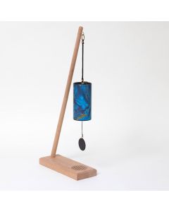 Gaiachimes Single Chime Stand Flower of Life with Zaphir Blue Moon Winter