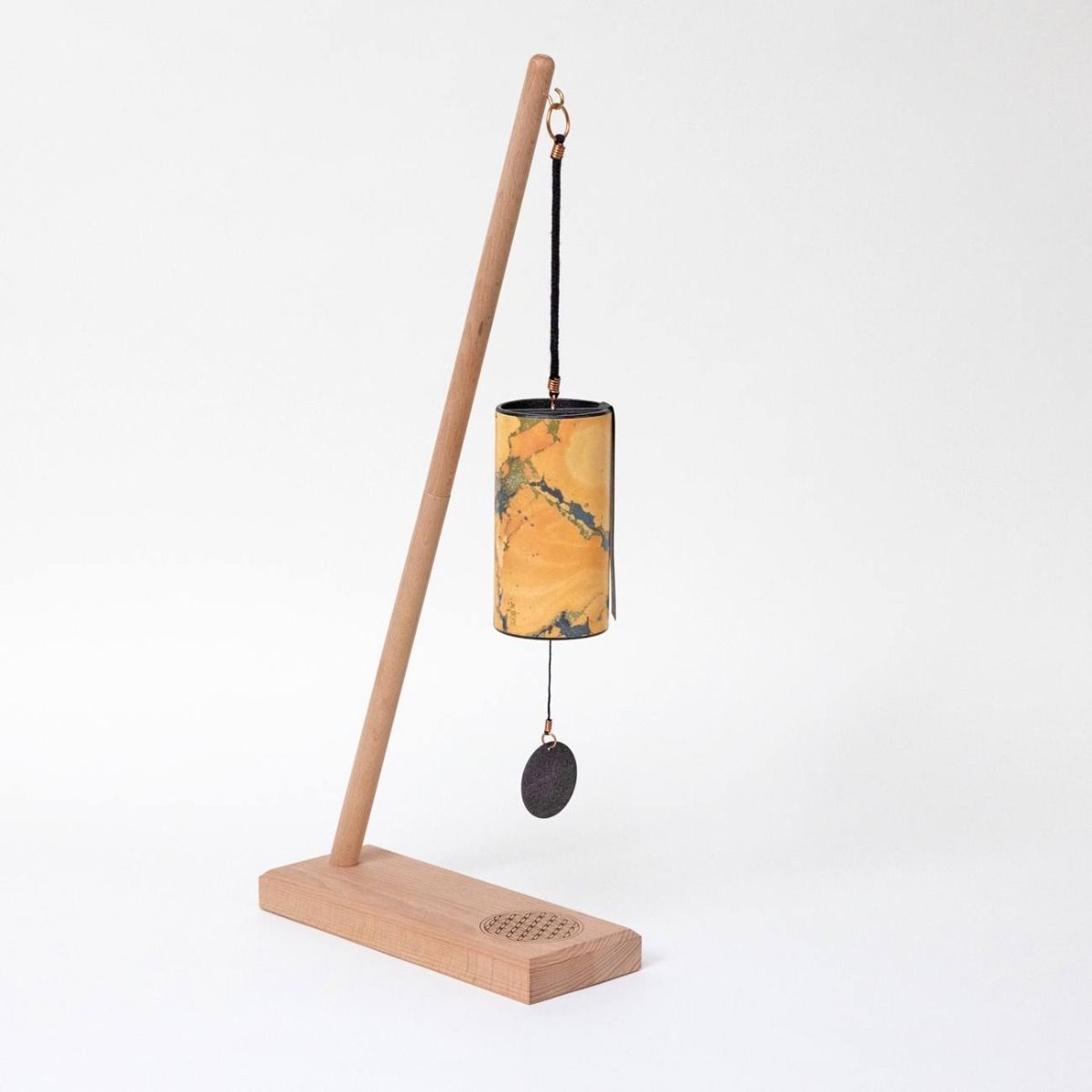 Gaiachimes Single Chime Stand Flower of Life with Zaphir Sunray Summer