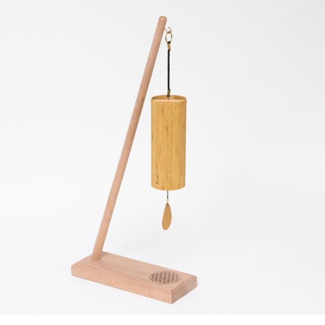Gaiachimes Single Chime Stand Flower of Life with Koshi Terra 